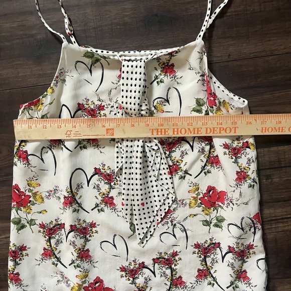 Anthropologie Beloved Silk Cami By Maeve, Black Red Floral Motif, Size 2 NWOT - Picture 5 of 8